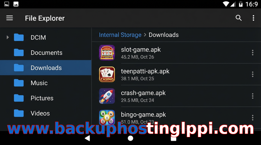 Main screen of Www.backuphostinglppi.com gameapk page for PK players