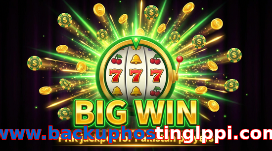 Big win animation on Www.backuphostinglppi.com slot game